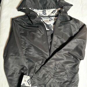 Disney Black Hooded Jacket with Patterned Lining